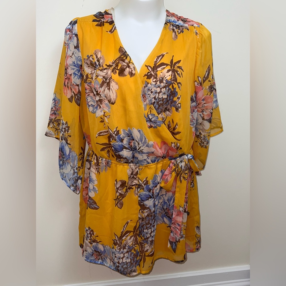 Beautiful Ray of Sunshine! Yellow Romper plus size